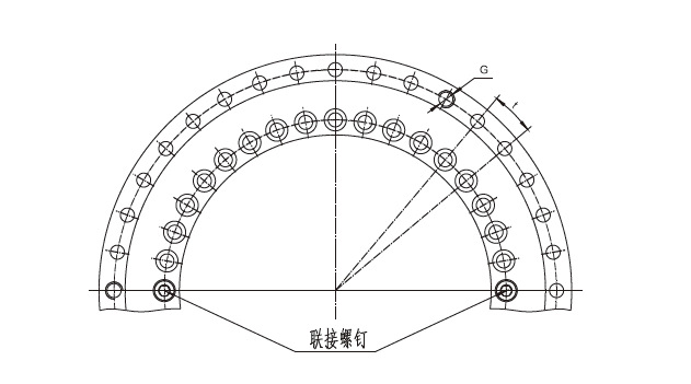 YRT轉(zhuǎn)臺(tái)軸承結(jié)構(gòu)圖